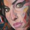 Amy Whinehouse 130x125cm
